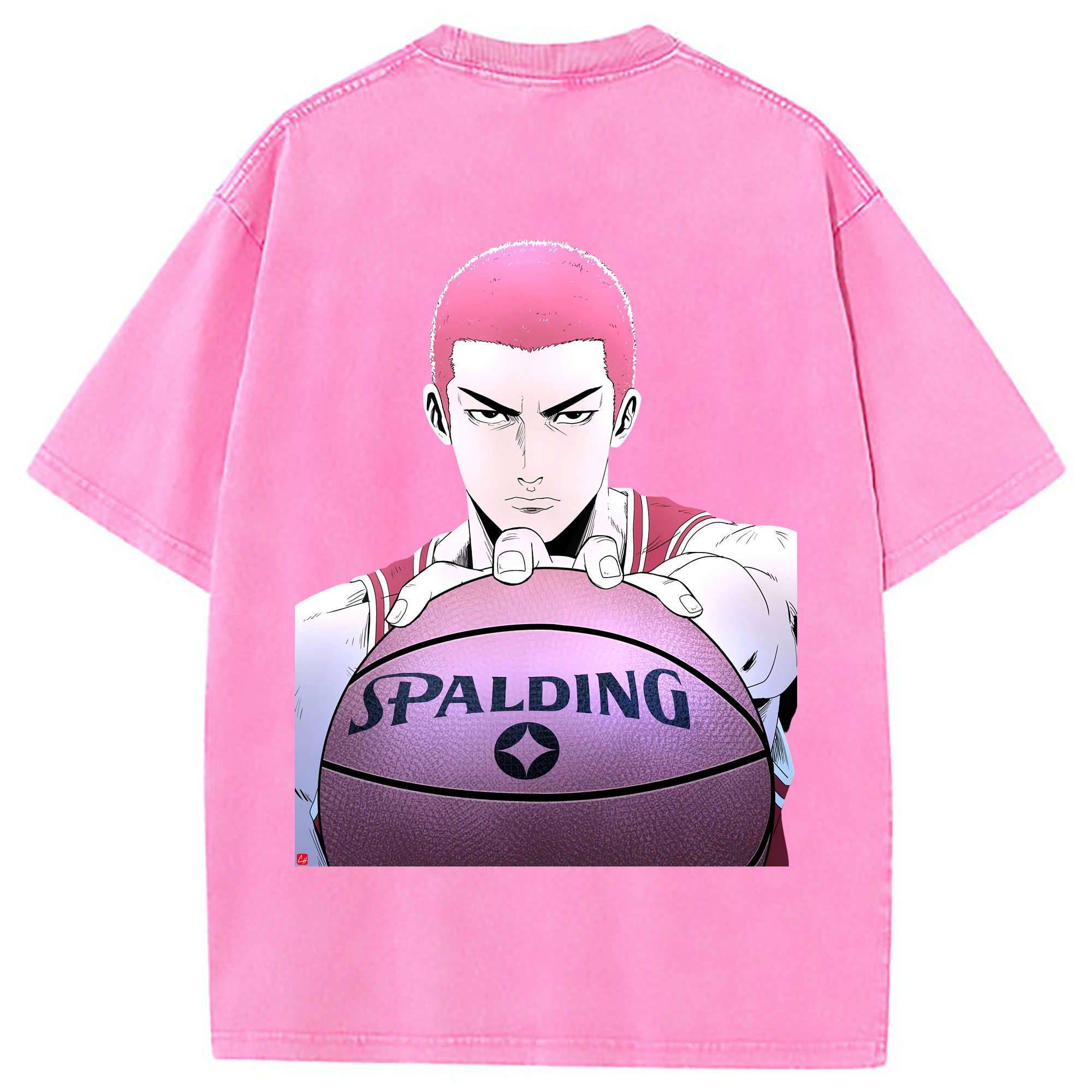 （画像用） SLAM DUNK／スラムダンク 綿100% ヴィンテージ風 半袖Tシャツ（背面プリント）